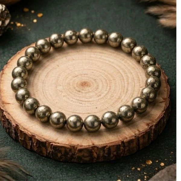 Authentic Natural Pyrite Bracelet | Original Golden Healing Crystal