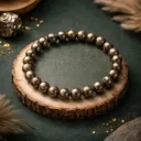 Authentic Natural Pyrite Bracelet | Original Golden Healing Crystal